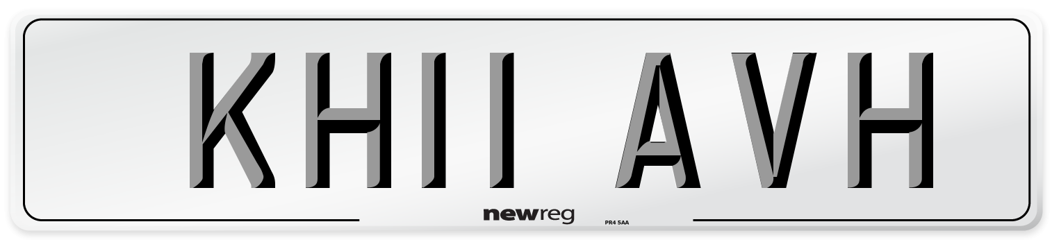KH11 AVH Number Plate from New Reg